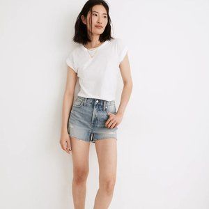 NWT Madewell The Perfect Jean Short in Snyder Wash Sz 25